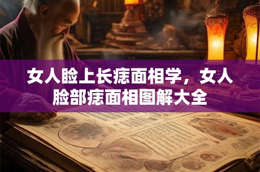 女人睑上长痣面相学，女人脸部痣面相图解大全
