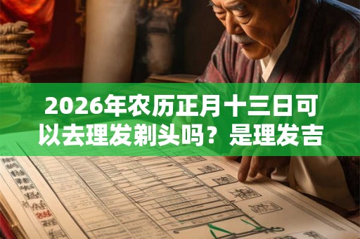 2026年农历正月十三日可以去理发剃头吗?是理发吉日吗? 2026年农历正月十三日可以去理发剃头吗?是理发吉日吗?