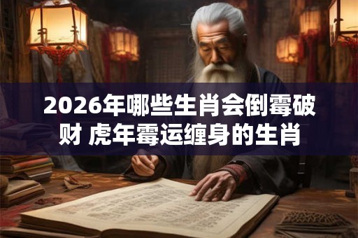 2026年哪些生肖会倒霉破财 虎年霉运缠身的生肖