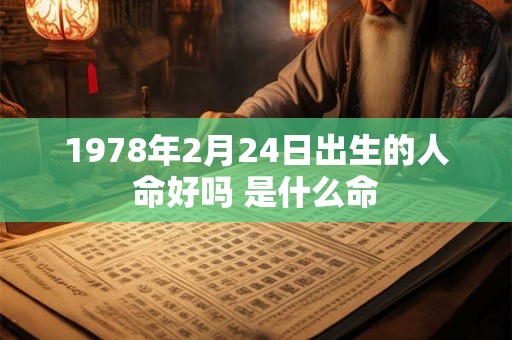 1978年2月24日出生的人命好吗 是什么命