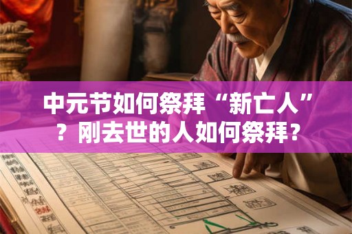 中元节如何祭拜“新亡人”？刚去世的人如何祭拜？