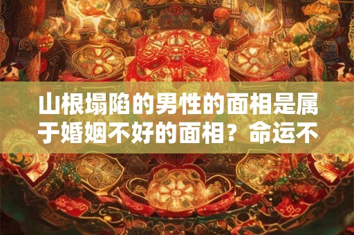 山根塌陷的男性的面相是属于婚姻不好的面相？命运不好？