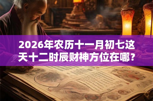 2026年农历十一月初七这天十二时辰财神方位在哪？