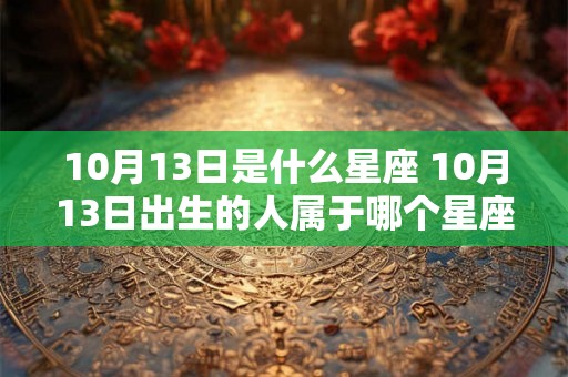 10月13日是什么星座 10月13日出生的人属于哪个星座