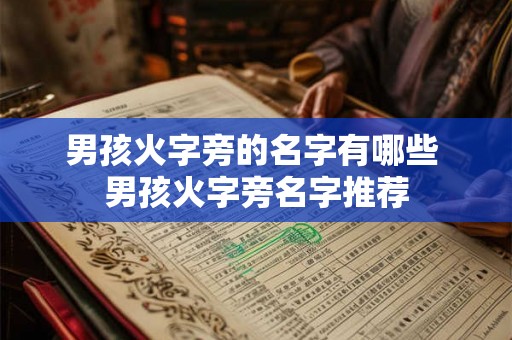 男孩火字旁的名字有哪些 男孩火字旁名字推荐