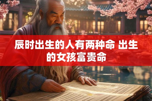 辰时出生的人有两种命 出生的女孩富贵命