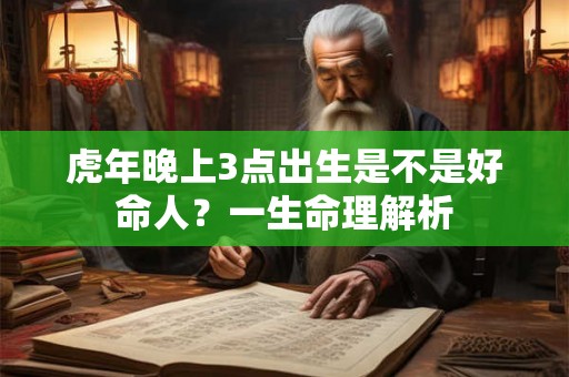 虎年晚上3点出生是不是好命人?一生命理解析 虎年晚上3点出生是不是好命人?一生命理解析