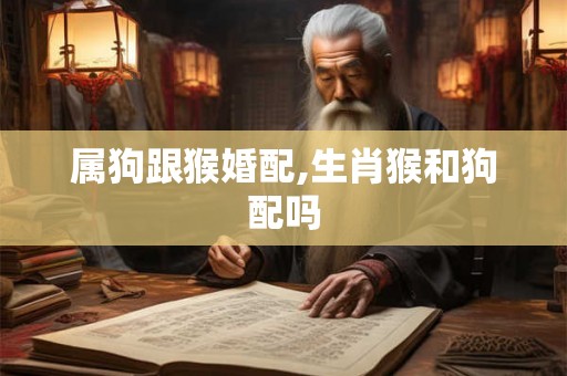 属狗跟猴婚配,生肖猴和狗配吗