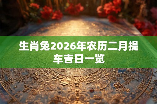 生肖兔2026年农历二月提车吉日一览