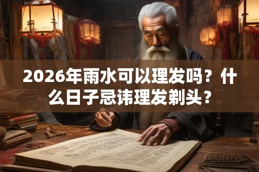 2026年雨水可以理发吗？什么日子忌讳理发剃头？