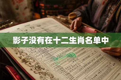 影子没有在十二生肖名单中 影子没有在十二生肖名单中
