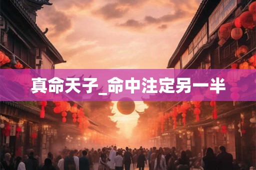 真命天子_命中注定另一半 真命天子_命中注定另一半