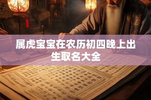 属虎宝宝在农历初四晚上出生取名大全