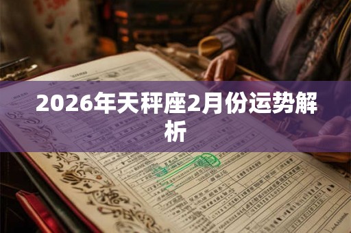 2026年天秤座2月份运势解析 2026年天秤座2月份运势解析