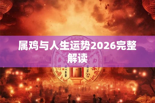 属鸡与人生运势2026完整解读 属鸡与人生运势2026完整解读
