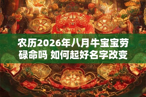 农历2026年八月牛宝宝劳碌命吗 如何起好名字改变命运 农历2026年八月牛宝宝劳碌命吗 如何起好名字改变命运