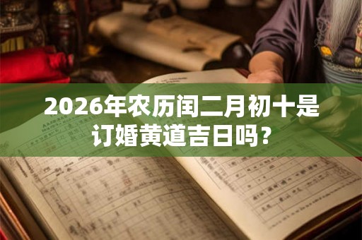 2026年农历闰二月初十是订婚黄道吉日吗？