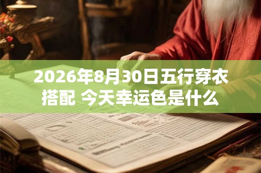 2026年8月30日五行穿衣搭配 今天幸运色是什么