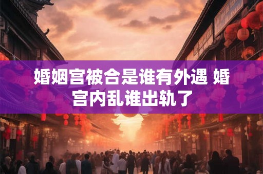 婚姻宫被合是谁有外遇 婚宫内乱谁出轨了