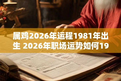 属鸡2026年运程1981年出生 2026年职场运势如何1981年属鸡 属鸡2026年运程1981年出生 2026年职场运势如何1981年属鸡