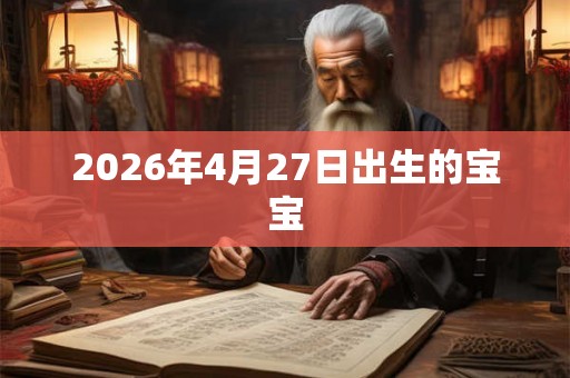 2026年4月27日出生的宝宝