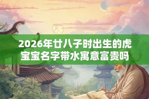 2026年廿八子时出生的虎宝宝名字带水寓意富贵吗
