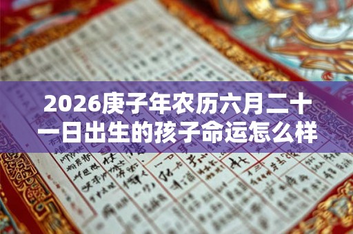 2026庚子年农历六月二十一日出生的孩子命运怎么样？