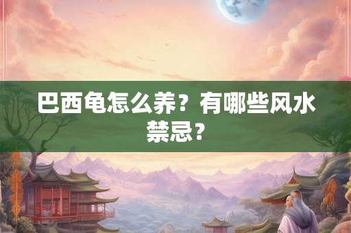 巴西龟怎么养？有哪些风水禁忌？