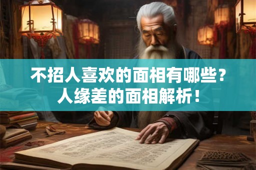 不招人喜欢的面相有哪些?人缘差的面相解析! 不招人喜欢的面相有哪些?人缘差的面相解析!