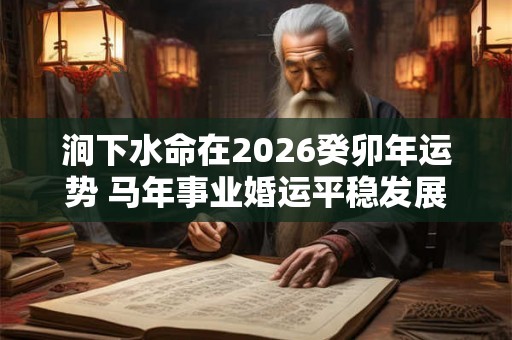 涧下水命在2026癸卯年运势 马年事业婚运平稳发展