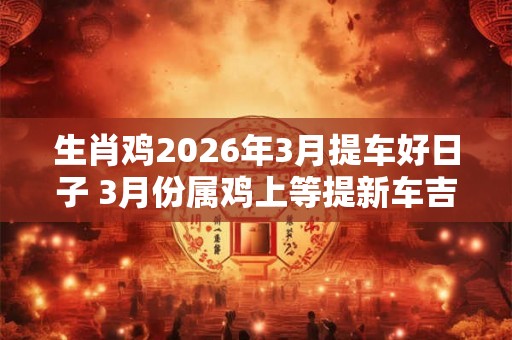 生肖鸡2026年3月提车好日子 3月份属鸡上等提新车吉日