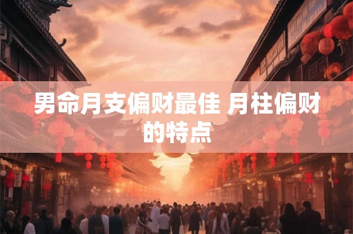 男命月支偏财最佳 月柱偏财的特点