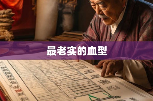 最老实的血型