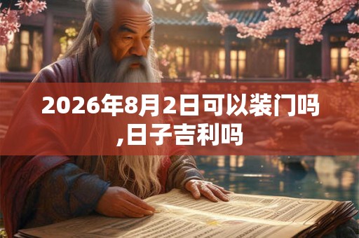 2026年8月2日可以装门吗,日子吉利吗