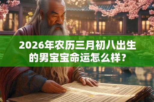 2026年农历三月初八出生的男宝宝命运怎么样? 2026年农历三月初八出生的男宝宝命运怎么样?