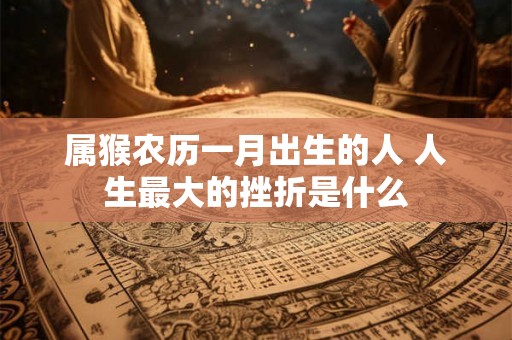 属猴农历一月出生的人 人生最大的挫折是什么