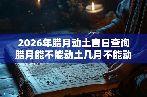 2026年腊月动土吉日查询腊月能不能动土几月不能动土