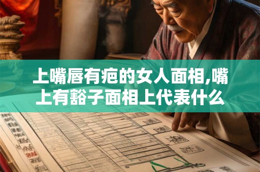 上嘴唇有疤的女人面相,嘴上有豁子面相上代表什么