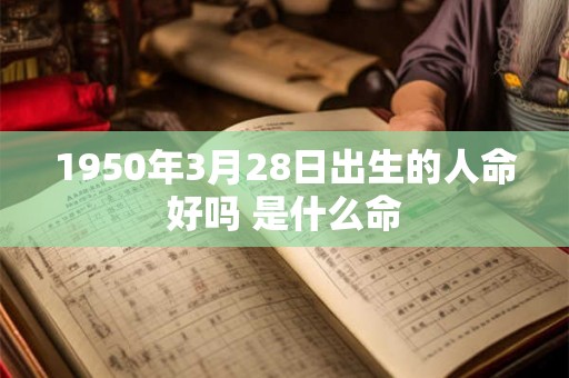 1950年3月28日出生的人命好吗 是什么命