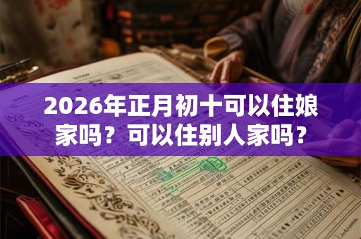 2026年正月初十可以住娘家吗？可以住别人家吗？