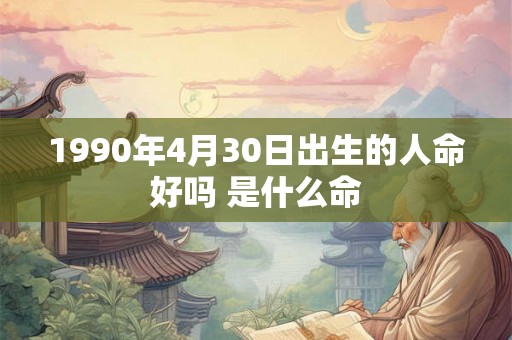 1990年4月30日出生的人命好吗 是什么命