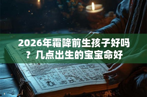 2026年霜降前生孩子好吗？几点出生的宝宝命好