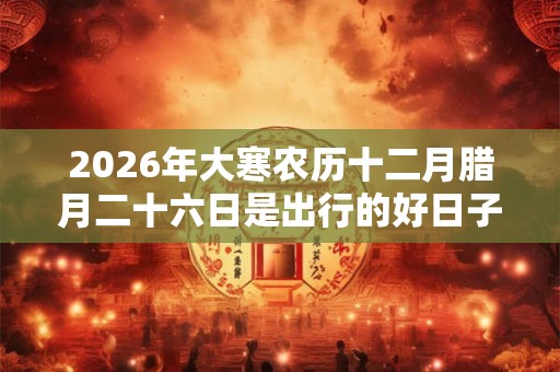 2026年大寒农历十二月腊月二十六日是出行的好日子吗？