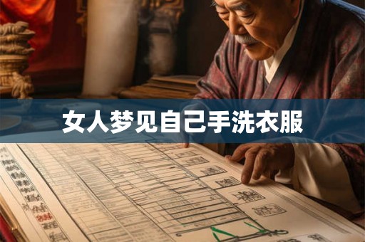 女人梦见自己手洗衣服