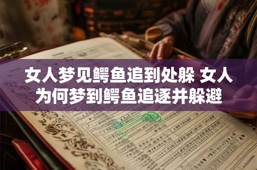 女人梦见鳄鱼追到处躲 女人为何梦到鳄鱼追逐并躲避