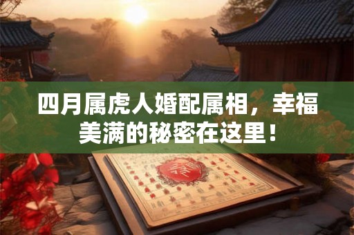 四月属虎人婚配属相，幸福美满的秘密在这里！