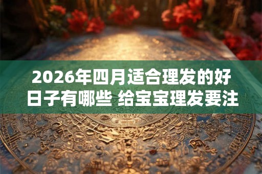 2026年四月适合理发的好日子有哪些 给宝宝理发要注意什么 2026年四月适合理发的好日子有哪些 给宝宝理发要注意什么