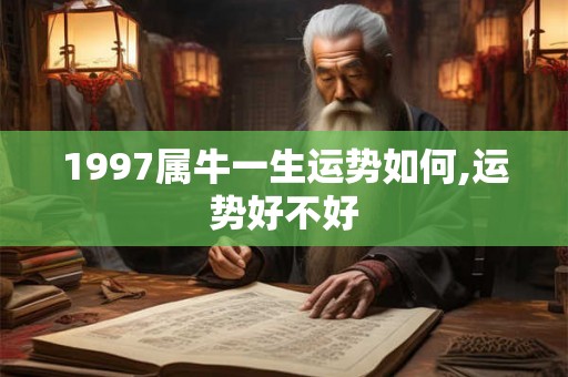 1997属牛一生运势如何,运势好不好