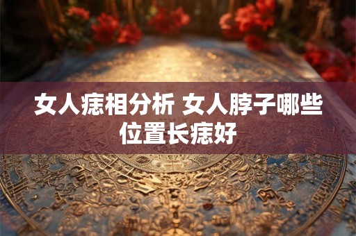 女人痣相分析 女人脖子哪些位置长痣好