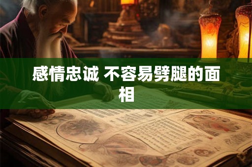 感情忠诚 不容易劈腿的面相